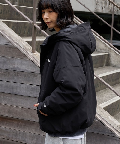 美品◆肉厚 極暖 フレッドペリー ダウンジャケット ロゴ刺繍 ドローコード 黒 美品 肉厚 極暖 フレッドペリー ダウンジャケット ロゴ刺繍 フレッド