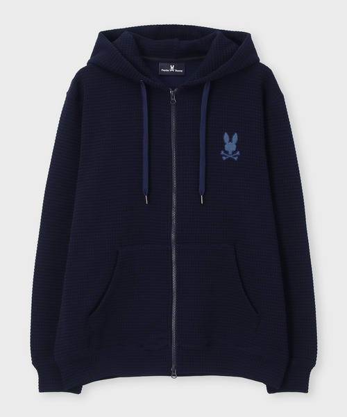 Psycho Bunny（サイコバニー） パーカー ワンポイントバニー ワッフル