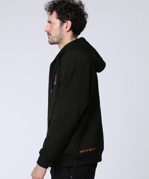 Psycho Bunny（サイコバニー） パーカー ワンポイントバニー ワッフル