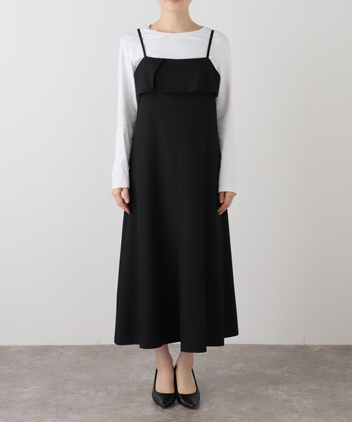 La TOTALITE（ラ トータリテ） ワンピース 「洗える」ラッフルキャミ