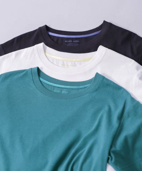 「MUVEIL WORK」 半袖カットソー「nano・universeコラボ」 38 ホワイト レディース_画像8