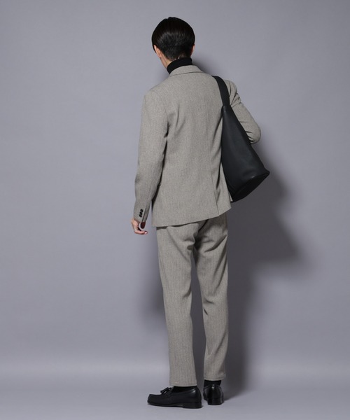 未使用級 ナノユニバース スーツ スリーピース セットアップ グレー L