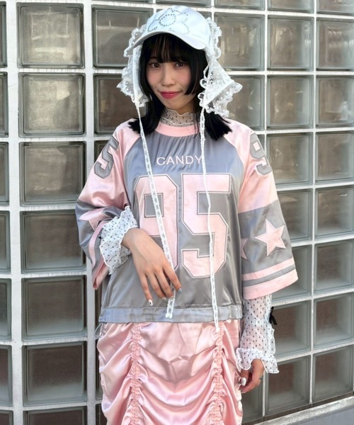 candy stripper NUMBERING SATIN ワンピース Candy Stripper（キャンディーストリッパー） ワンピース NUMBERING