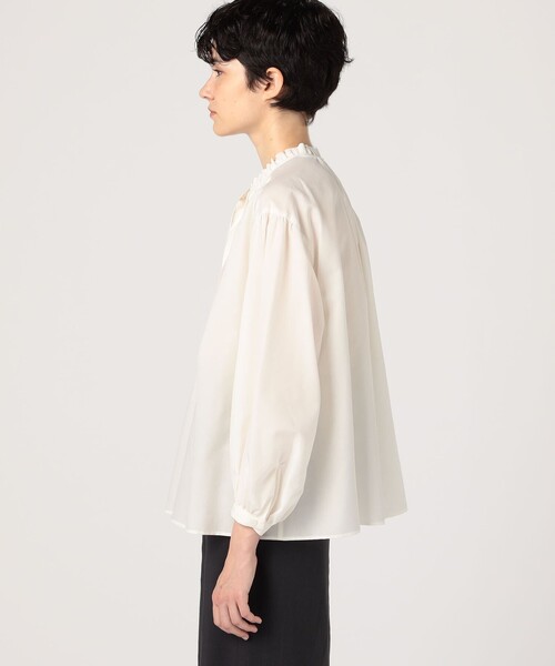 Ballsey（ボールジィ） ブラウス シャツ ハイカウントポプリン フリル