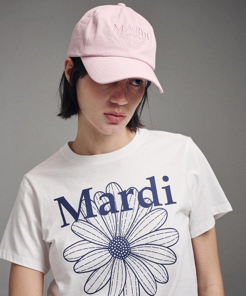 「Mardi Mercredi」 半袖Tシャツ FREE ホワイト×ネイビー レディース_画像7