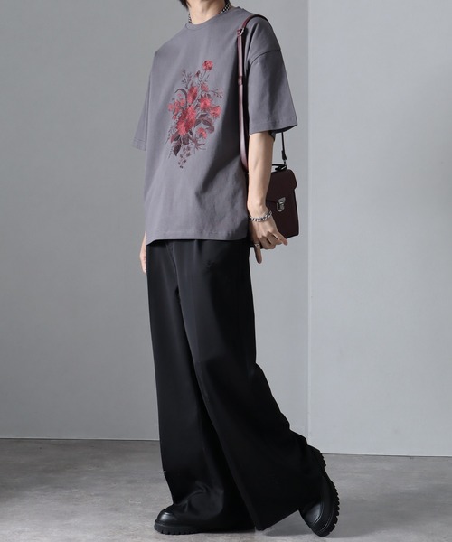 「welise」 半袖Tシャツ M ブラック メンズ_画像4