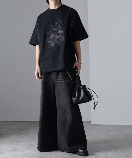 「welise」 半袖Tシャツ M ブラック メンズ_画像8