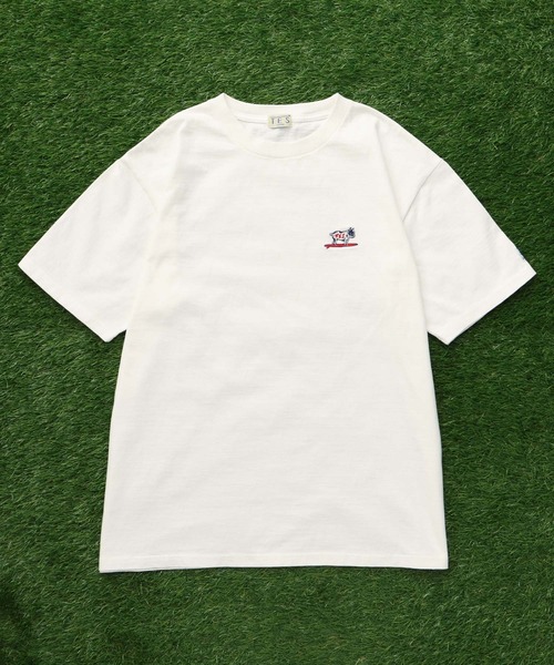 「The Endless Summer」 「tes」半袖Tシャツ LARGE ホワイト メンズ_画像4