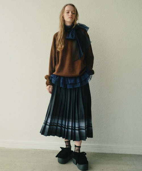 LE CIEL BLEU（ルシェルブルー） ニット セーター Vネックニットプル