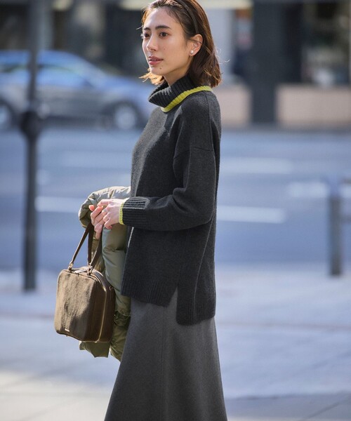 23区（ニジュウサンク） スカート 「洗える」ハイカウントフラノ