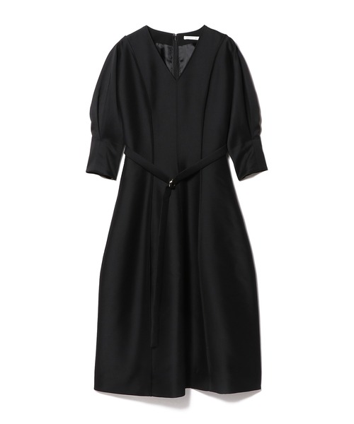 ESTNATION ベージュ 七分袖 ひざ丈ワンピース ESTNATION（エストネーション） 7分袖ワンピース 36 ライトベージュ