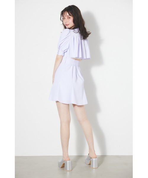 「rienda」 半袖ワンピース SMALL ブラック レディース_画像5