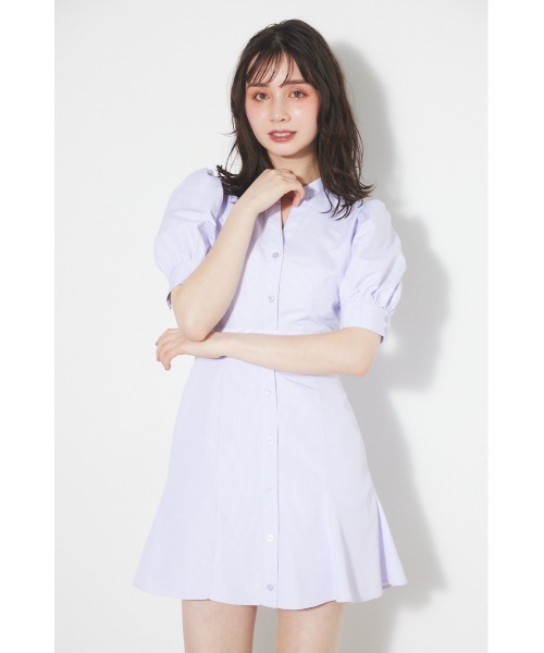 「rienda」 半袖ワンピース SMALL ブラック レディース_画像6