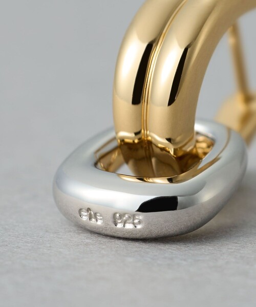 ete（エテ） ピアス チャーム ハグピアス バイカラー レディース