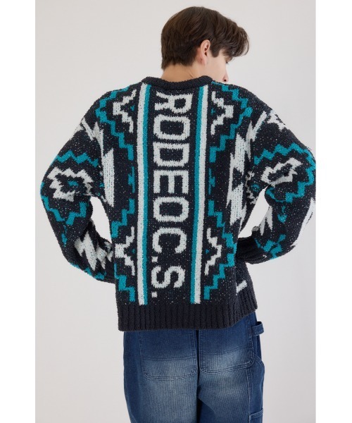 RODEO CROWNS - まえぽんです。新品未使用＊ロデオ＊アメリカンフラッグカウンチニット RODEO CROWNS WIDE BOWL（ロデオクラウンズワイドボウル） セーター