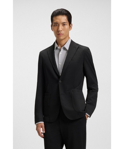 BOSS/HUGO BOSS ストレッチハウンドトゥーステーラードジャケット BOSS/HUGO BOSS ストレッチハウンドトゥーステーラードジャケット
