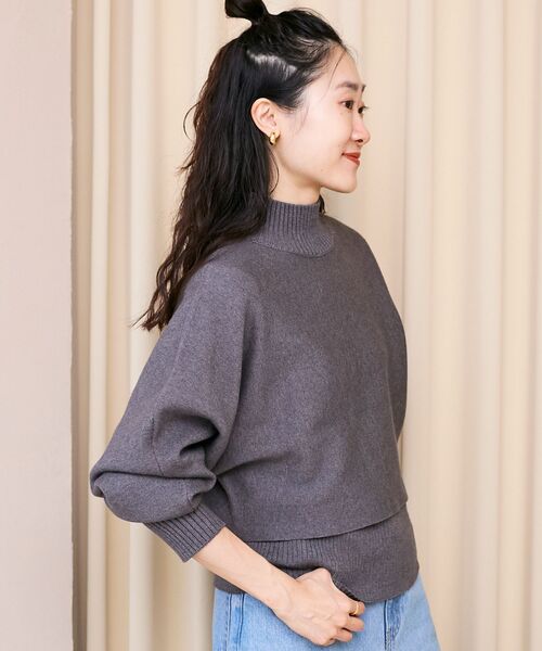ニット/セーター laubeblanc Pleats Cache-coeur Knit tops Pleats Cache-coeur Knit Tops – L'AUBE BLANC