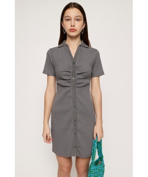 「SLY」 半袖ワンピース 1 グレー レディース_画像6