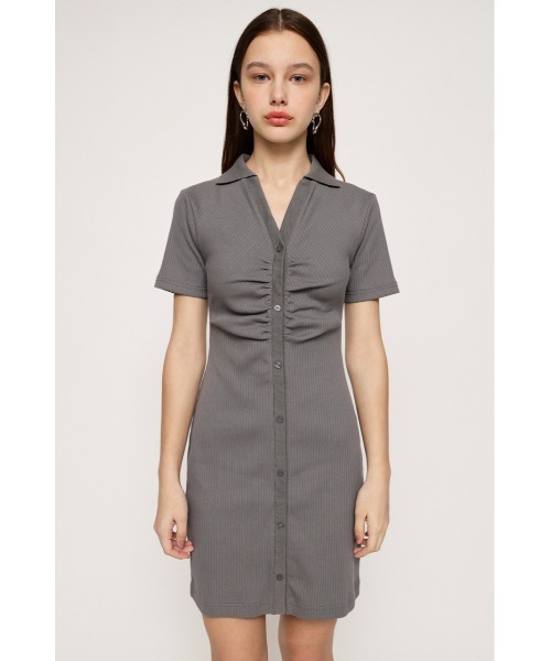 「SLY」 半袖ワンピース 1 グレー レディース_画像7