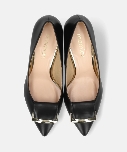 「MAMIAN」 パンプス 24.0cm グレイッシュベージュ レディース_画像3