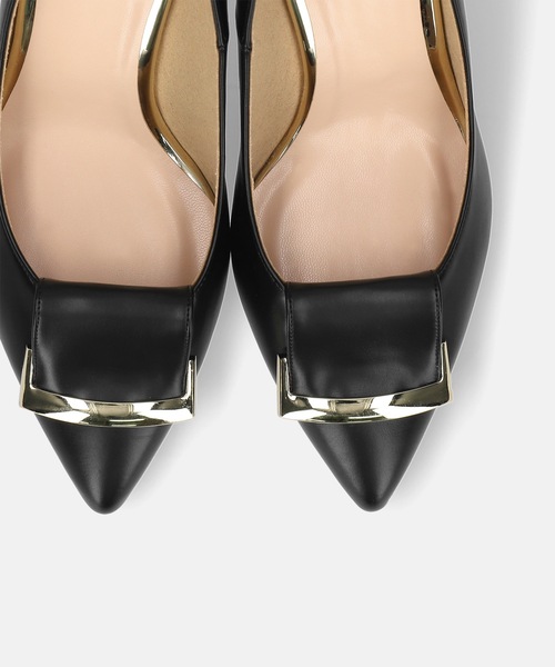 「MAMIAN」 パンプス 24.0cm グレイッシュベージュ レディース_画像4