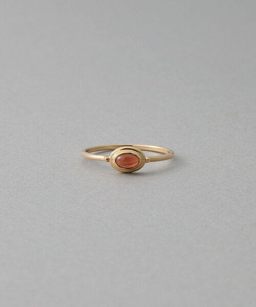 ete（エテ） 指輪 リング 「ガーネット」 K10YG カボション リング