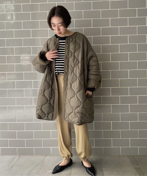 「un dix cors」 中綿コート FREE ブラック レディース_画像4