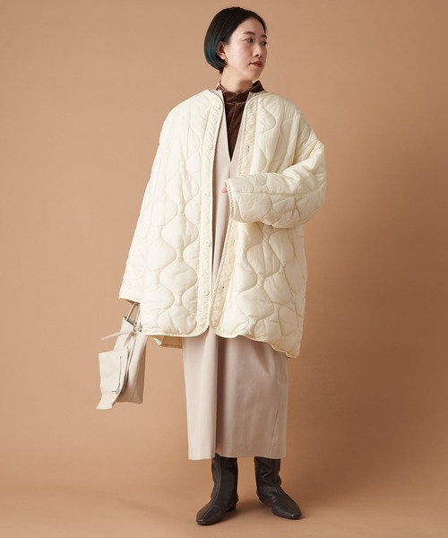 「un dix cors」 中綿コート FREE ブラック レディース_画像7