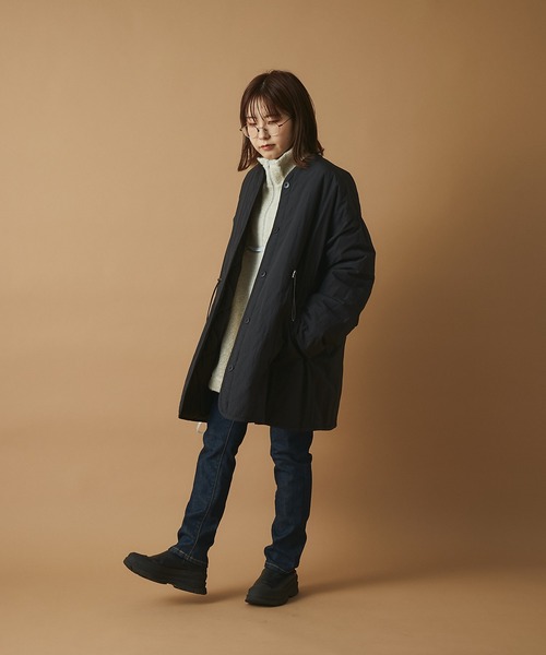 「un dix cors」 中綿コート FREE ブラック レディース_画像8