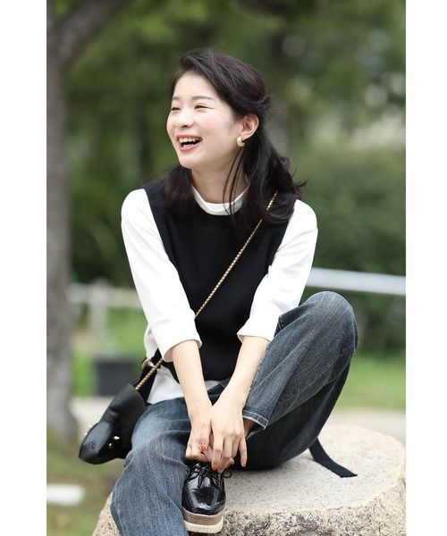 「CAWAII」 7分袖カットソー FREE ホワイト レディース_画像5