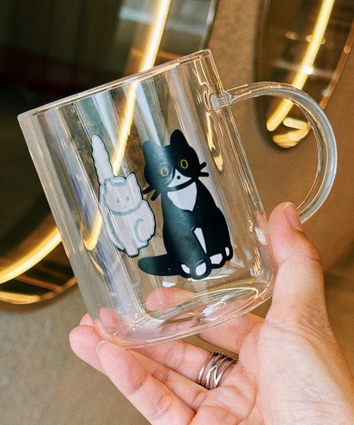タンブラー Dog ＆ Cat Handle Glass : ZOZOTOWN Yahoo!店 - 通販
