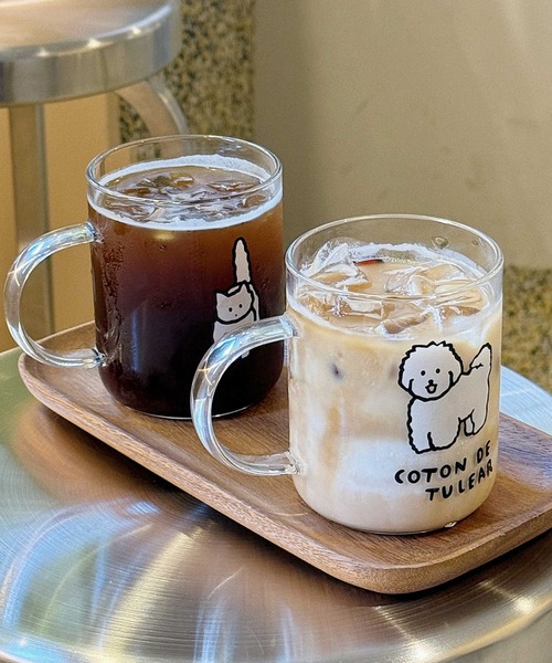タンブラー Dog ＆ Cat Handle Glass : ZOZOTOWN Yahoo!店 - 通販