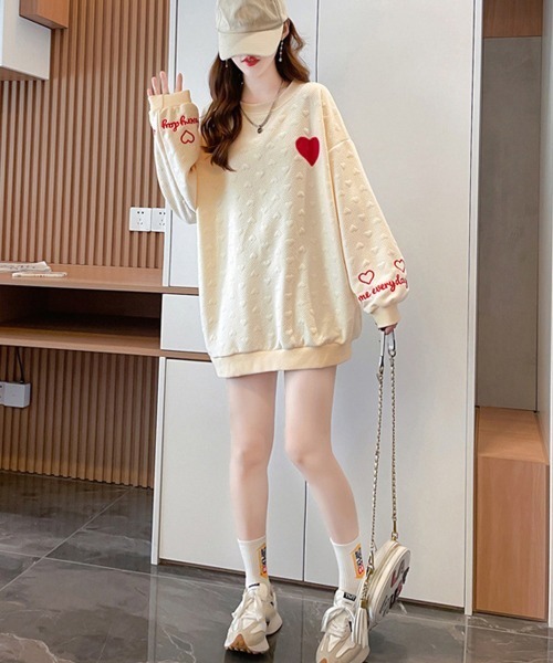 「Miniministore」 スウェットカットソー X-LARGE グレー レディース_画像6