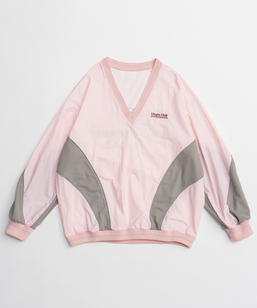 MAISON SPECIAL（メゾンスペシャル） Striped Print V-Neck Tops