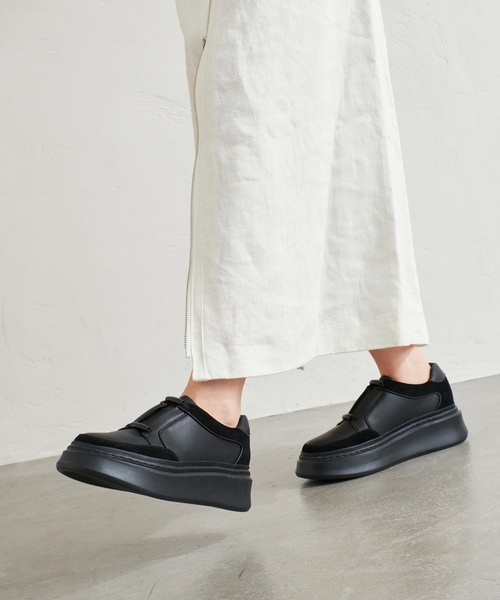 「LE TALON」 ローカットスニーカー LARGE アイボリー レディース_画像5