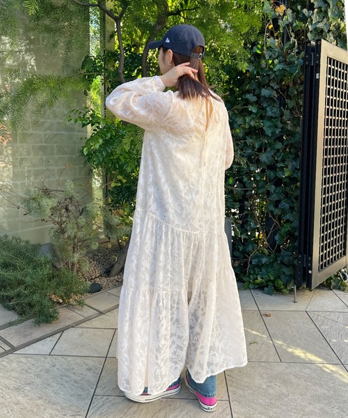 「Futier land」 長袖ワンピース MEDIUM ブラック レディース_画像8