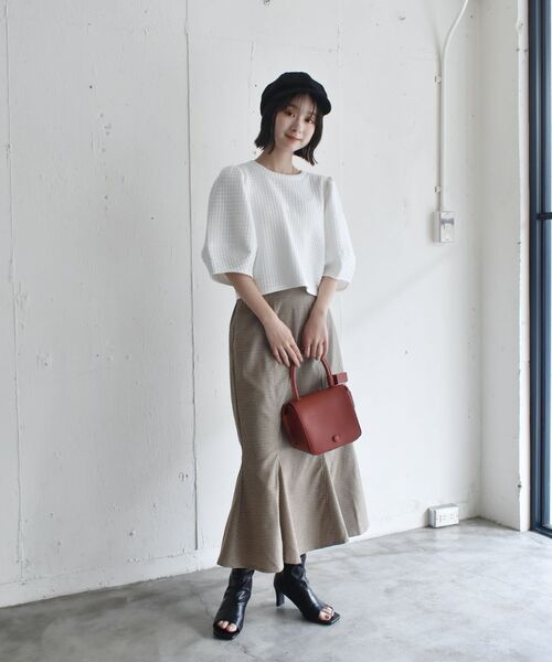 「RETRO GIRL」 半袖カットソー FREE ホワイト レディース_画像8