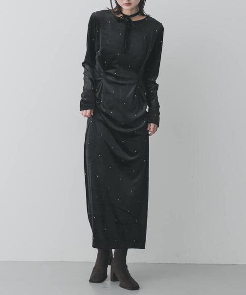 SENSE OF PLACE by URBAN RESEARCH ワンピース ドットシシュウベロア