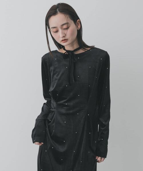 SENSE OF PLACE by URBAN RESEARCH ワンピース ドットシシュウベロア