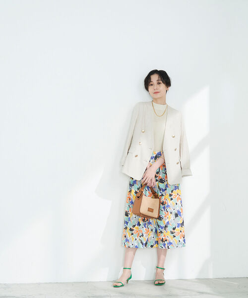 「NOLLEY'S」 スカート 38 グレー系その他4 レディース_画像2