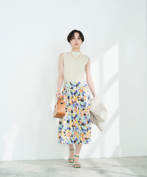 「NOLLEY'S」 スカート 38 グレー系その他4 レディース_画像6