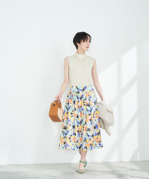 「NOLLEY'S」 スカート 38 グレー系その他4 レディース_画像7