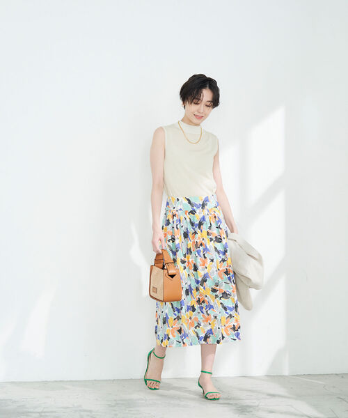 「NOLLEY'S」 スカート 38 グレー系その他4 レディース_画像8