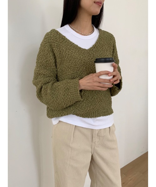 「Didot.showroom」 長袖ニット FREE ブラック レディース_画像3