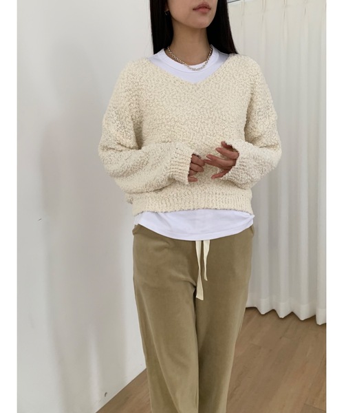 「Didot.showroom」 長袖ニット FREE ブラック レディース_画像7