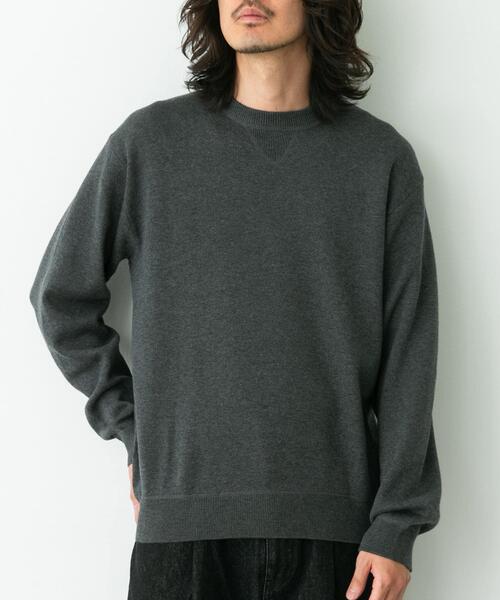 「URBAN RESEARCH Sonny Label」 長袖ニット LARGE ダークブラウン メンズ_画像3