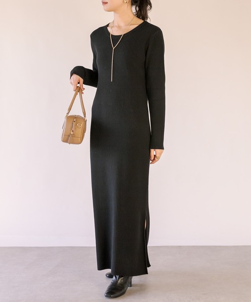 「RIVE DROITE」 ニットワンピース 36 アイボリー レディース_画像2