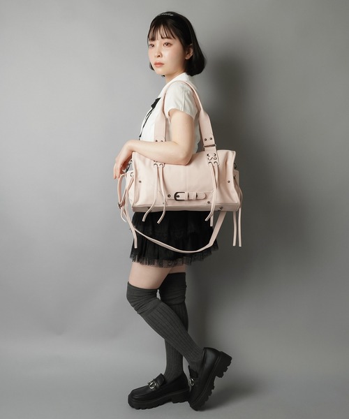 2way  ショルダーバッグ　ハンドバッグ ショルダーバッグ バッグ 2wayバイカラーショルダーバッグ