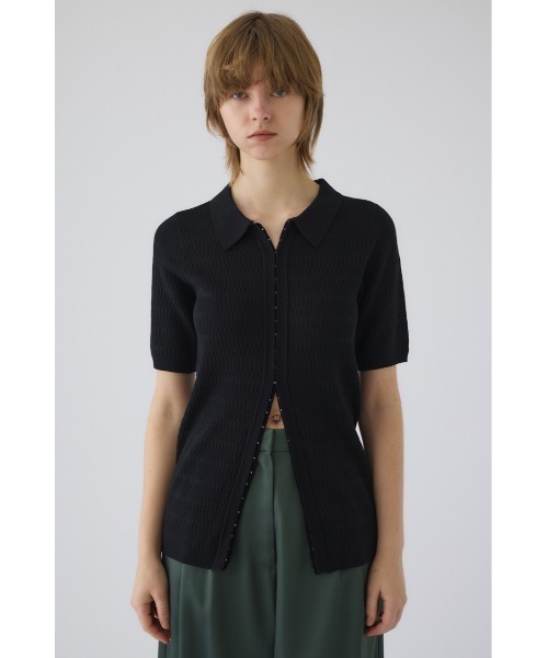 RIM.ARK サマーニット ニット セーター Hook design fit tops ホック