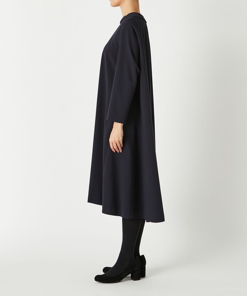 「conges payes ADIEU TRISTESSE」 長袖ワンピース 38 ネイビー レディース_画像4